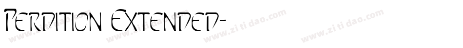 Perdition Extended字体转换
